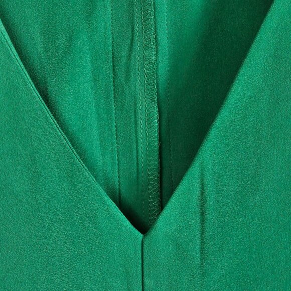 Green Shift Dress V-Neck Midi a new day Sz M Green Holiday Office - Picture 5 of 8